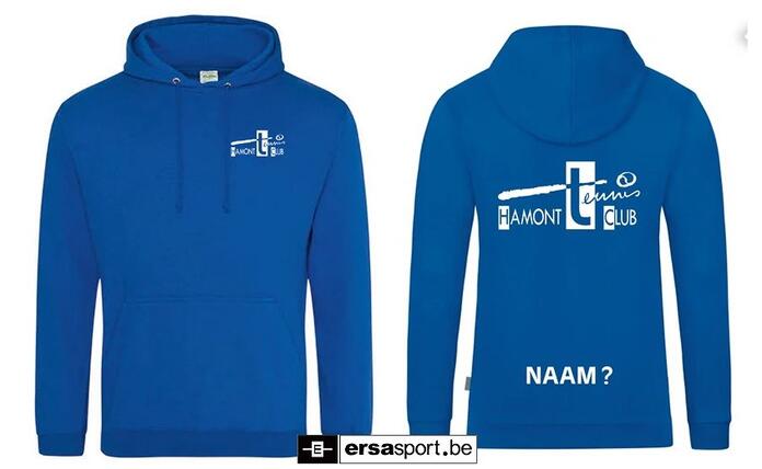 Nieuwe clubhoodie Hamont T.C. te koop