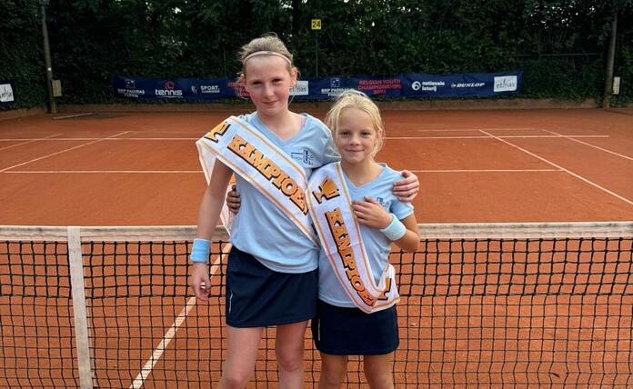 Vlaamse interclubkampioenen 2024 meisjes U11/3 Resa en Amy